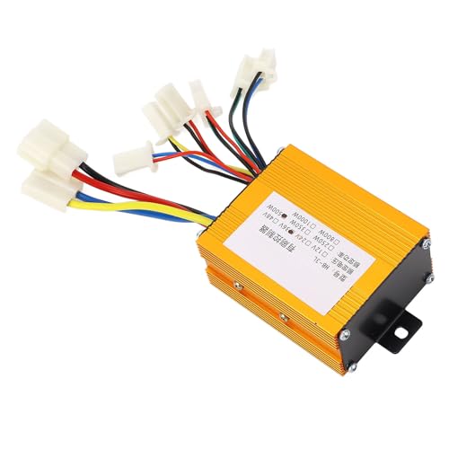 Dilwe Controlador de Scooter Eléctrico de 36 V y 500 W, Controlador de Motor Cepillado, Reemplazo de Aleación de Aluminio para Bicicletas Eléctricas y de Montaña