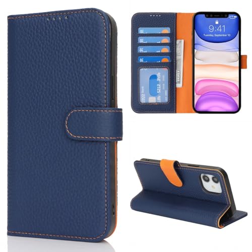 Coque iPhone 11 blocage RFID, étui portefeuille magnétique anti-piratage