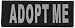 Dogline Adopt Me Patches for Dog Harness, Hook-and-Loop Fastener, Removable, Small/Medium