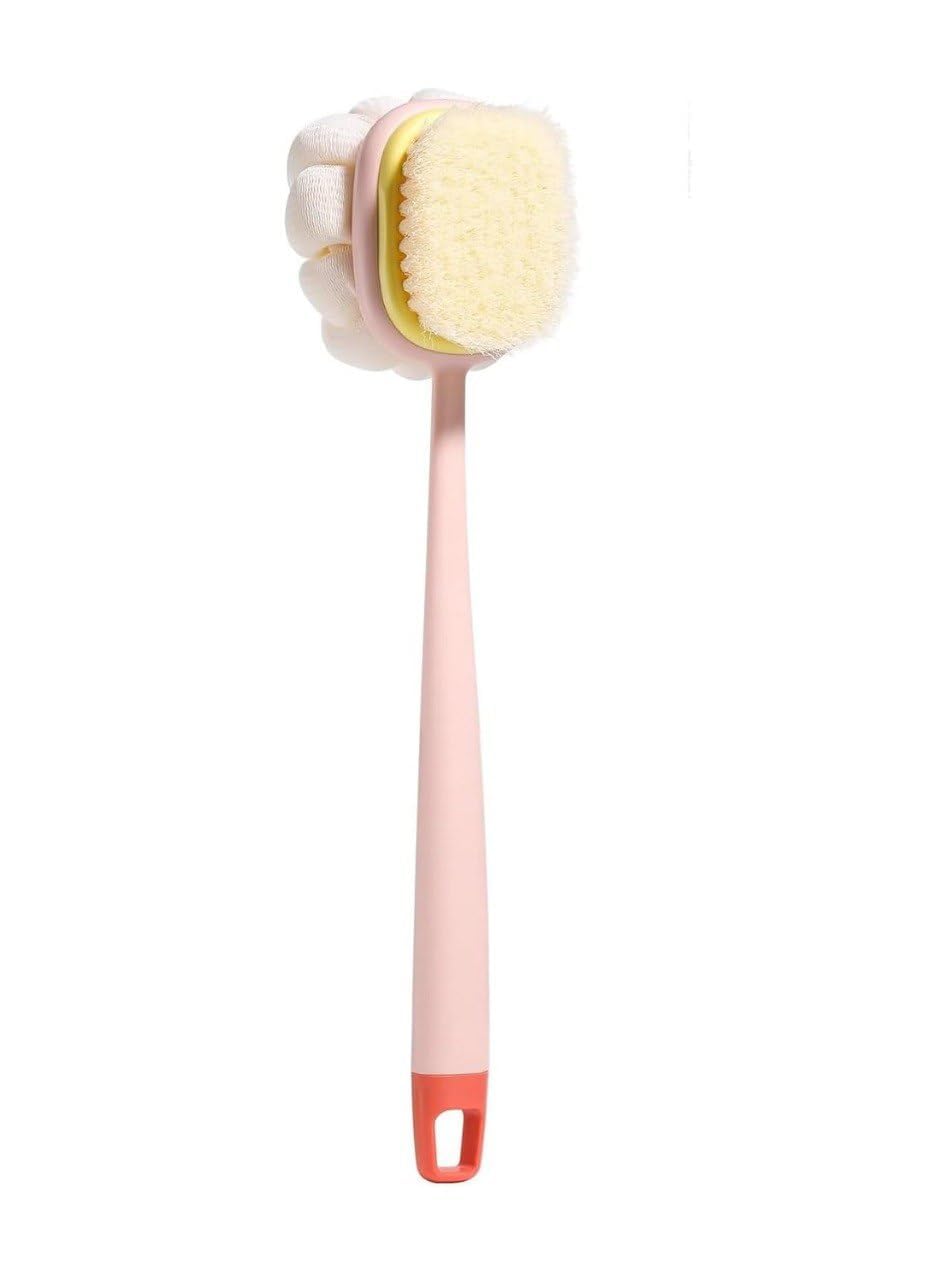 Bath Brush with Handle Silicone with Long Soft Bristles Back Scrubber for Shower Body Massage Exfoliating Dirt Removal Men Women Bathing Bristle Dirt Removal (Pack of 1 Pcs)-picture-38
