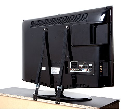 Anti-tip Furniture and TV Straps – Extra Strong with Metal Buckles and Heavy Duty Webbing – Complete Safety Kit with All Mounting Hardware - Clearance Sale