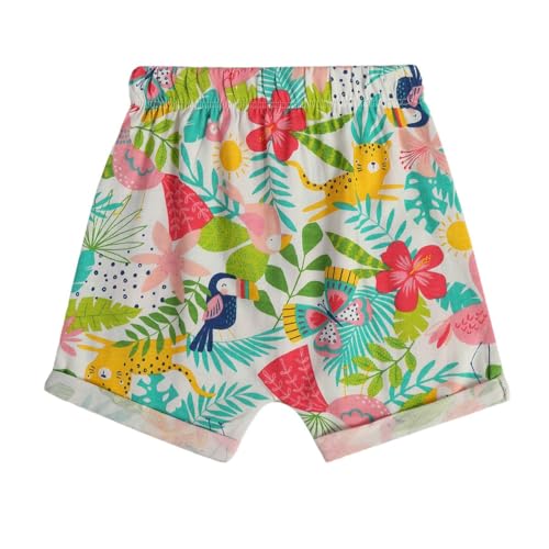 Image of miniklub Girls Pack of 3 Floral Printed Pure Cotton Shorts