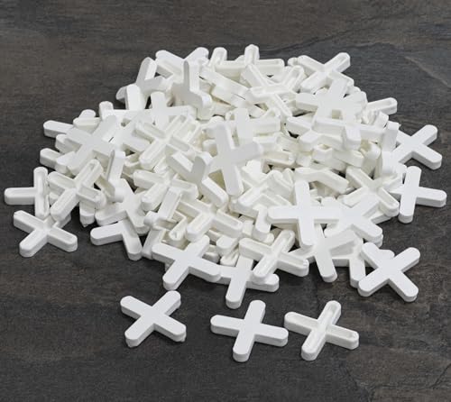 AERZETIX - C71046-100 Stück Abstandshalter Kreuzsprossen 5 mm für Fliesen- und Kachelfugen - aus kunststoff - boden, wand, fugenkreuze