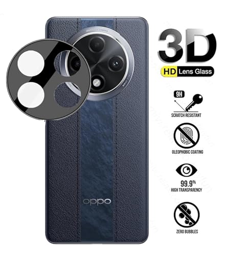 Image of ZARALA Glass Camera Lens Protector For OPPO F27 Pro Camera Glass Guard Camrera Protector for OPPO F27 Pro Plus, Lens Protector [9H Hardness] [6D Lens Protector ] [Easy Installation] Black