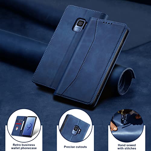 Image of Jasonyu Flip Wallet Case for Samsung Galaxy S9,Blue