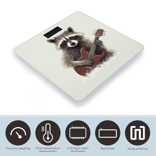 Báscula digital de baño con vidrio templado, alta precisión miniatura 3
