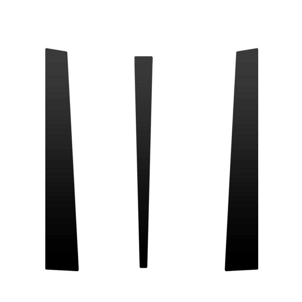 Matte Black Vinyl Hood Decal Kit - Compatible with Jeep 84-01 Cherokee XJ & 86-92 Comanche MJ - Center & Edges