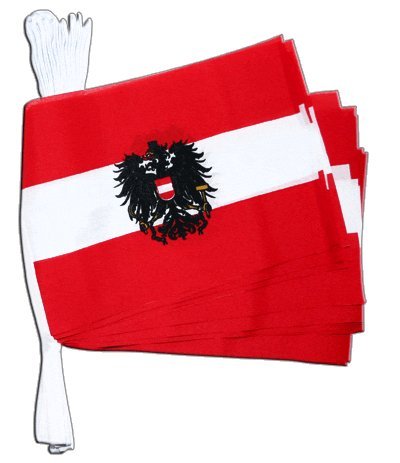 Guirlande drapeau Autriche avec aigle pour fete de la biere et match