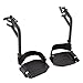 Invacare T93HAP Hemi Footrests with Aluminum Footplates and Heel Loops