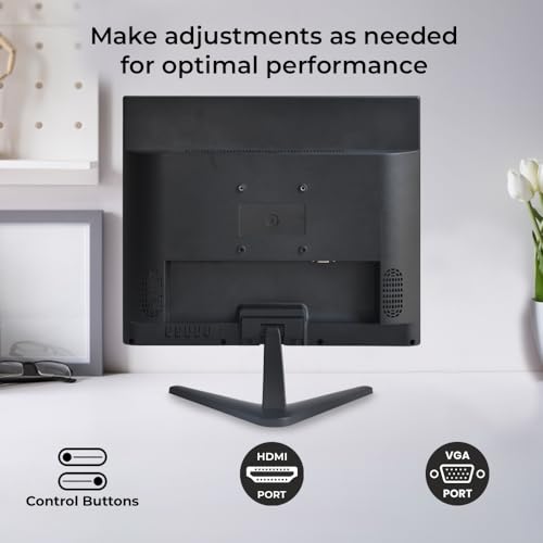 Image of EVM 17.1 Inch (43.43 Cm) Grand SQ Series LED Monitor | HD 1280x1024*| HDMI & VGA Ports | 5ms Response Time | VESA Wall Mount Compatible | Black | 1 Year Warranty (EVM-175-Grand-SQ-LED)