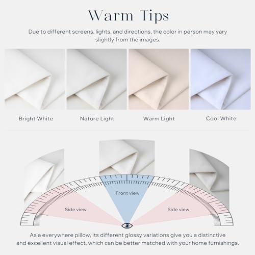 Phantoscope Pack of 2 Velvet Decorative Throw Decorative Pillow Cover Soft Solid Square Cushion Case for Couch White 12 x 20 inches 30 x 50 cm
