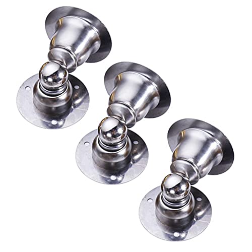 Batente de porta magnético autoadesivo mini ultra curto de aço inoxidável montado na parede com para