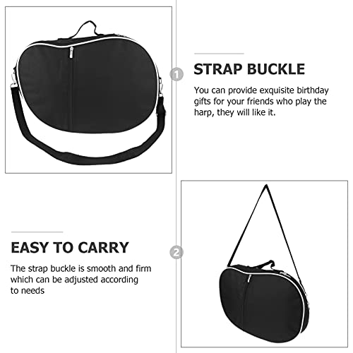 MILISTEN Bolsa de transporte para armazenamento de harpa de lira de madeira, bolsa para instrumentos