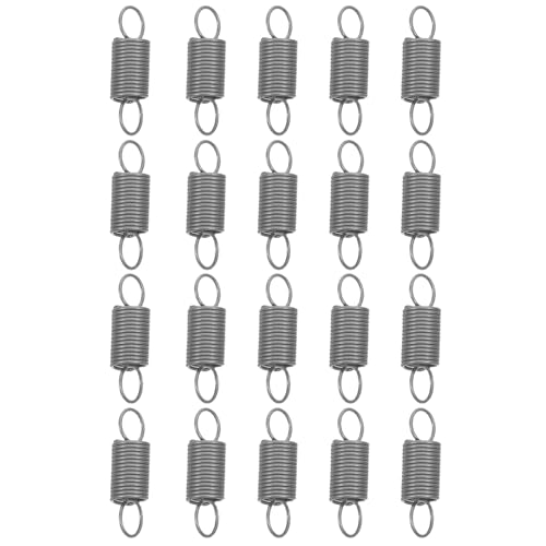 Garneck 20pcs Dual Hook Extension Springs Wire Diameter X Small Tension Springs for Industrial Garage Door Mechanical Repairs and Mop Handle Replacement