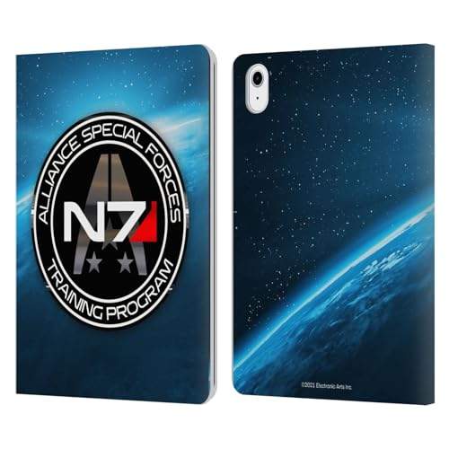 Funda iPad Air N7 Mass Effect de cuero para trabajar y jugar con soporte