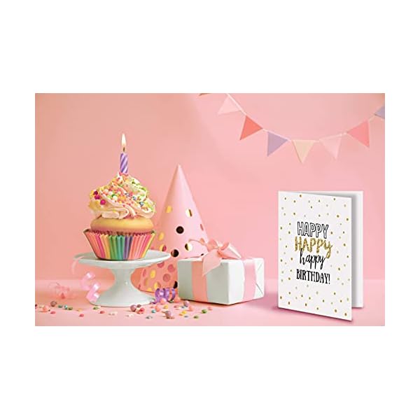 Happy-Birthday-Cards-100-Pack-4-x-6-inch-4-Cover-Designs-Blank-Inside-by-Better-Office-Products-with-Envelopes-Elegant-Gold-Collection-100-Pack Happy-Birthday-Cards-100-Pack-4-x-6-inch-4-Cover-Designs-Blank-Inside-by-Better-Office-Products-with-Envelopes-Elegant-Gold-Collection-100-Pack