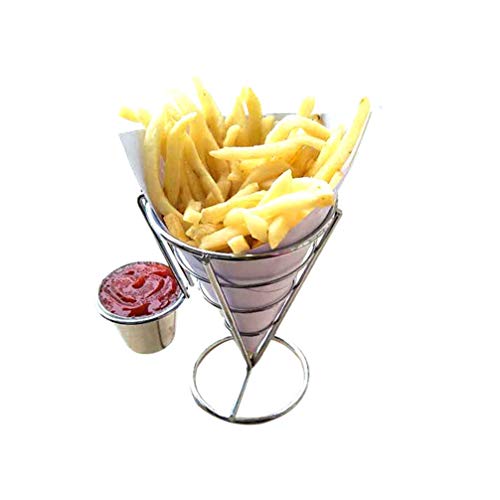 Yardwe 2 Unidades Cesta De Suporte De Batata Frita Cones De Charcutaria Porta Cone Cesta De Cone De