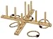 Produktbild goki SA059 Ringwurfspiel aus Holz mit 5 Sisalringen, 56 cm  Outdoor & Indoor Geschicklichkeitsspiel zur Förderung von Koordination