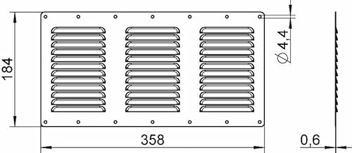 Griglia di ventilazione rotanda in acciaio inox
