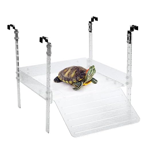 LYL LEYOULAND Hanging Turtle Basking Platform, Turtle Ramps, Tortoise Habitat, Turtle Terrace, Turtle Tank Accessories