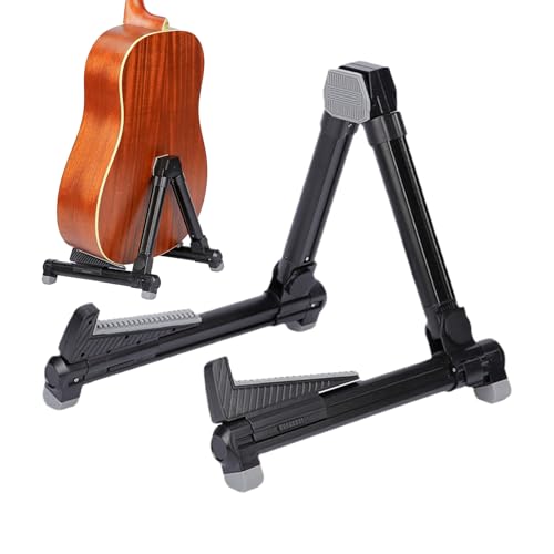 Support de guitare réglable pliable en forme de A pour instrument acoustique