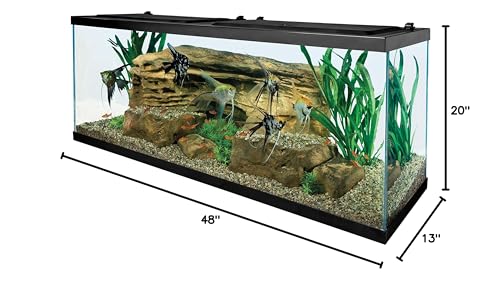 Image of Tetra Glass Aquarium 55 Gallons, Rectangular Fish Tank (NV52018)