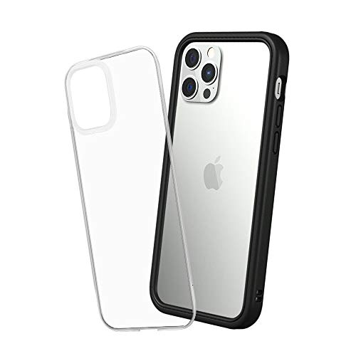 Coque iPhone 12 / 12 Pro RhinoShield Mod NX noire fine antichoc et personnalisable