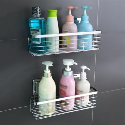 Étagères de douche sans perçage pour une routine matinale fluide et ordonnée