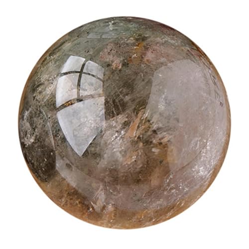 Full of Texture Gems for Decoration Ghost Ball Crystal Quartz Home Decoration Aura Crystal,60~70mm Gemstone Stone