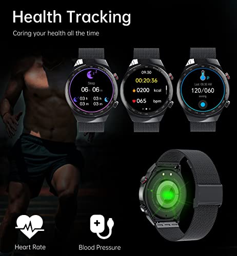 Suinsist Smart Watch For Men, Ak26 Smartwatch For Android And Ios Phones (Dail/Receive Calls, Music Storage/Player), Fitness Tracker With Sleep/Hr Monitor, Ips Hd Full-View Screen, Ip67 Waterproof #TOP4
