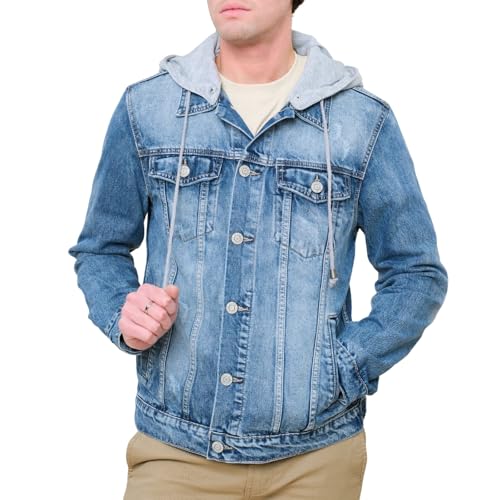Image of VICTORIOUS Men's Distressed Denim Jacket