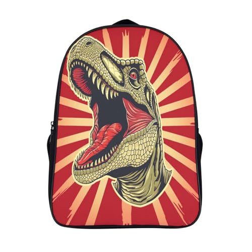 Mochila de dinosaurio escolar infantil impermeable de 40x28x16 cm con asas ajustables 1