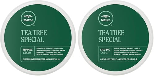 Tea Tree Shaping Cream,Hair Styling Cream,Long-Lasting Hold,Matte Finish,For All Hair