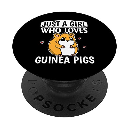 Just A Girl Who Loves Guinea Pigs Disfraz Guinea Cerdo PopSockets PopGrip: Agarre intercambiable para Teléfonos y Tabletas