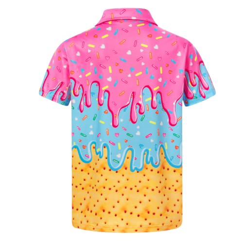 westwolf Boys Ice Cream Cone Polo Shirt Baseball Golf Clothes 5-6 Years - image 2