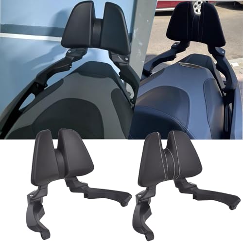 Coussin de dossier moto ADV350 en mousse haute densité ergonomique Style B noir