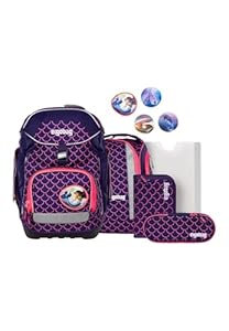ergobag Pack Set ergonomischer Schulrucksack, Vorgänger-Kollektion, flexibel 6-teilig 1.Klasse Grundschule