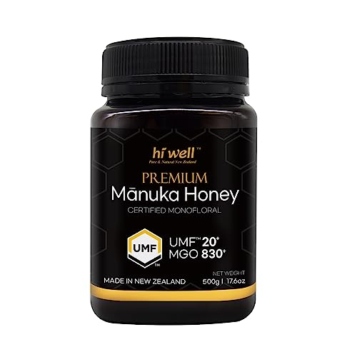 Hi Well Premium New Zealand 100% Miel Manuka UMF 20+ 500g miniatura 1
