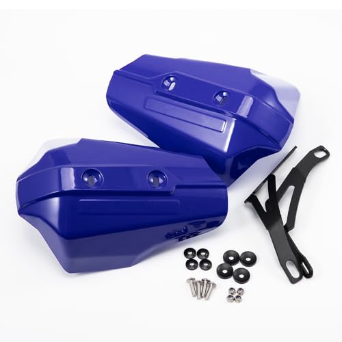 APEBAZY Garde-Main Universel pour Motocross, Dirt Bikes, Motorcycles, ATV's, Quad Bikes - Plastique Bleu - Protège-Mains de Moto - 20cm x 22.5cm