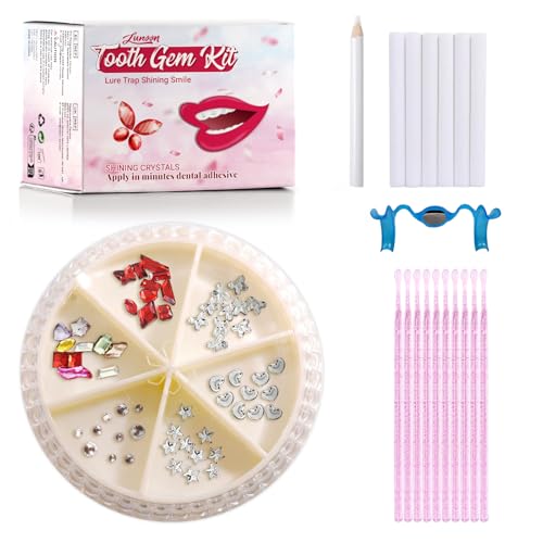 Image of LMDGDS Tooth Gems Kit for Teeth, Teeth Jewelry for Women Teeth Gems Kit DIY Tooth Gem for Men & Women