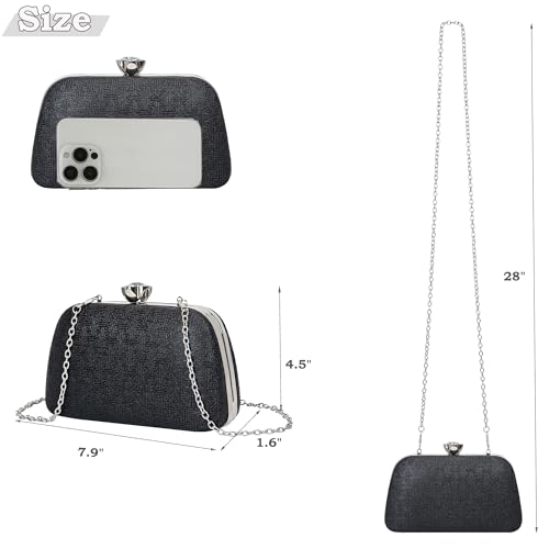 Image of BBTT.ful New Clutch Purses for Women Elegant Evening Bag for Party, Wedding, and Formal Events