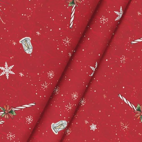 Artoid Mode Red House Trees Snow Snowman Christmas Table Cloth - Image 4