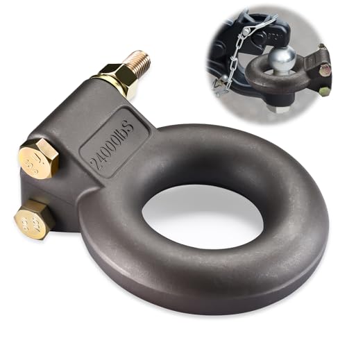 Pintle Hitch Lunette Ring Forged Steel Pintle Hitch with Lunette Tow Eye - Trailers and Towing Accessories