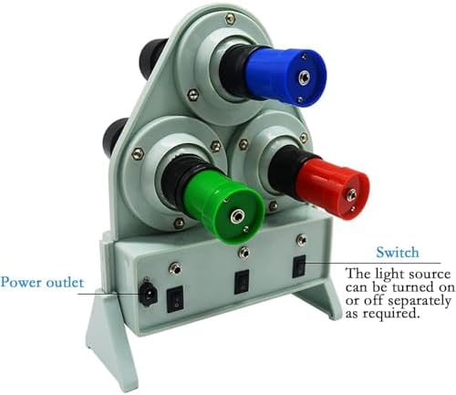 3-Color Light Source Demonstrator for Students, Adjustable Intensity & Direction, for Color Synthesis Experiments, Educational Science Kit for Teens