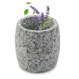 TUZHE Sauna Verdampferschale aus Granit 6,5 x 7,5cm– Saunazubehör für Mentholkristalle & Öle – hitzebeständige Aromaschale als Geschenk