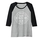 Damen Designerin Legende Witziger Vintage Spruch Designbüro Raglan