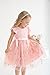 Sinhoon Toddler Girl Tulle Dress Summer Ruffle Sleeveless Baby Girl Fashion Casual Dresses(rose pink3,2T)