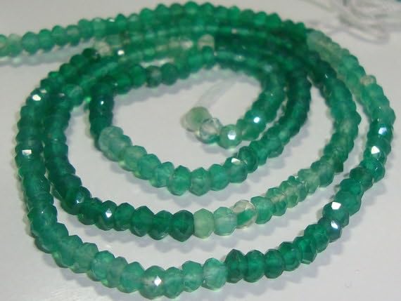 Onyx vert micro facetté perles de 3 mm de qualité supérieure LKBEADS