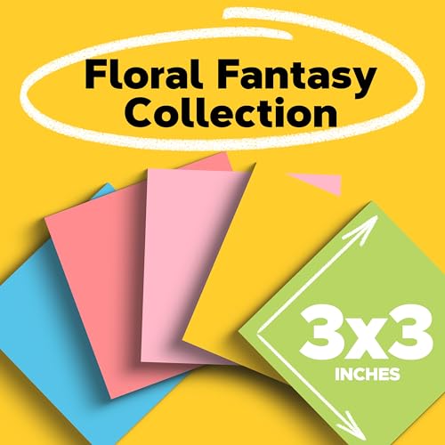 Image of Post-it Notes 654-5UC 3 inch x 3 inch, Five 100-Sheet Pads - Ultra Colors