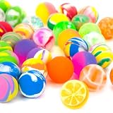 HAKACC Flummies für Kinder 50 Stück, 25mm Bunte Gummibälle Set für Karneval Mitgebsel, Hüpfball Füllung für Geburtstag Ostern Party